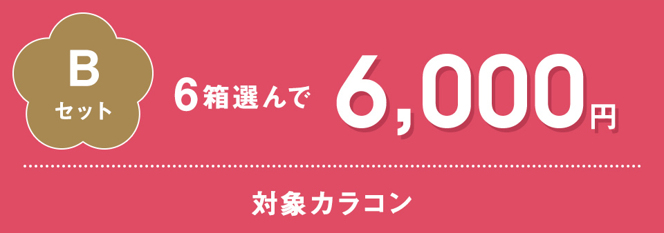 6箱選んで¥6,000